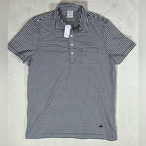 NWT Brooks Brothers Size Large Soft Lightweight Cotton Nautical Stripe Polo